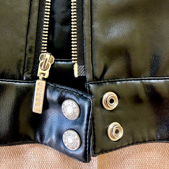 Guess Vintage Moto Faux Leather Jacket - Picture 7 of 11